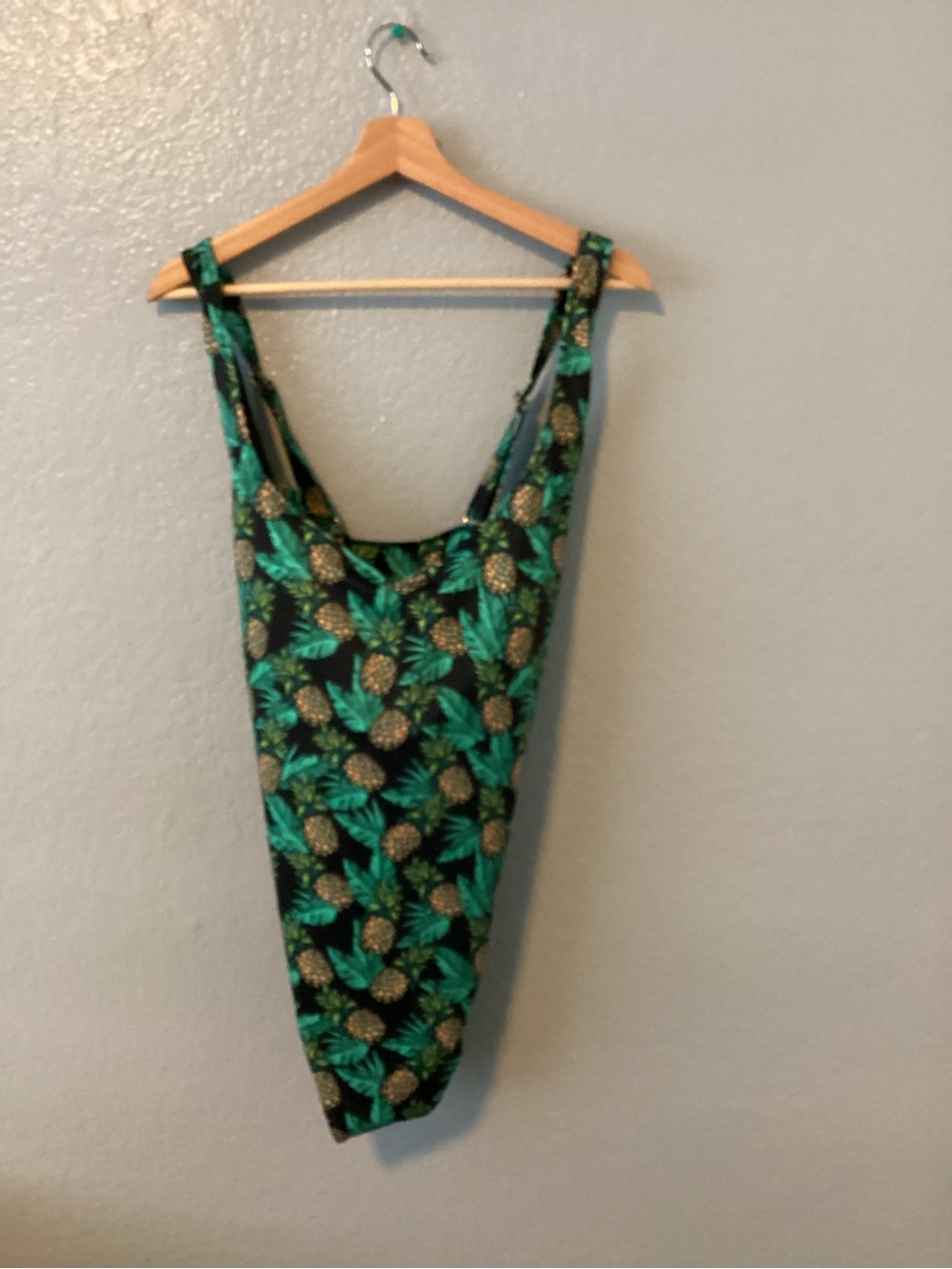 Meundies Pineapple Print One-Piece Swimsuit NWOT